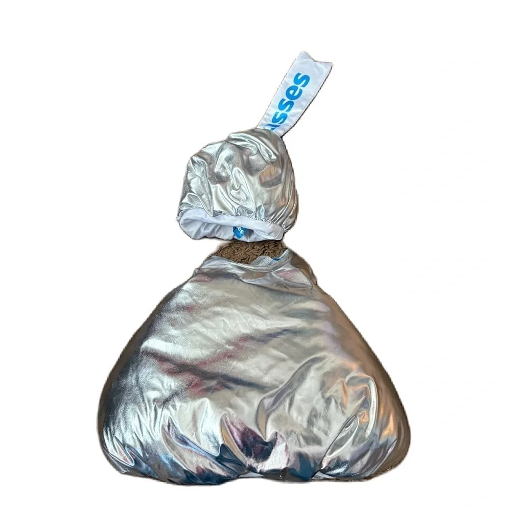 Hershey Kiss Plush 2 Piece Costume Hat Silver 2T Halloween Hershey Park